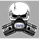 TVR Piston-Skull laminated decal