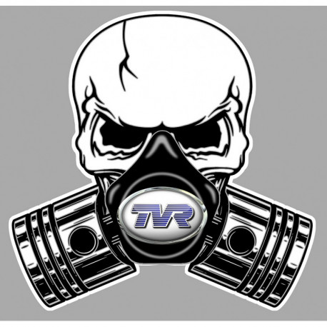 TVR Piston-Skull laminated decal