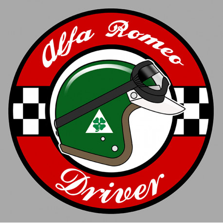 ALFA ROMEO DRIVER laminated decal