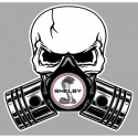 SHELBY Piston-Skull laminated decal