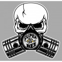 DODGE SUPER BEE  Piston-Skull laminated decal