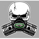 MORGAN  Piston-Skull laminated decal