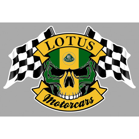 LOTUS Skull-Flags laminated decal