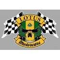 LOTUS Skull-Flags laminated decal