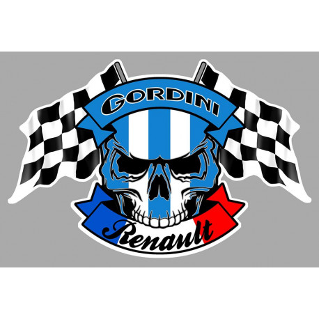 GORDINI Skull-Flags laminated decal