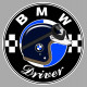 BMW DRIVER laminated decal