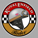 ROYAL ENFIELD India Rider Sticker vinyle laminé