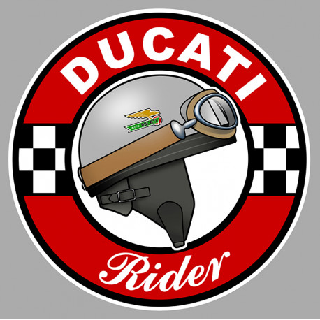 DUCATI Rider laminated decal