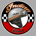 INDIAN Rider Sticker vinyle laminé