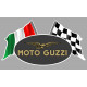 MOTO GUZZI  Left Flags laminated decal