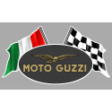 MOTO GUZZI  Left Flags laminated decal