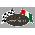 MOTO GUZZI  FLAGS Sticker droit vinyle laminé