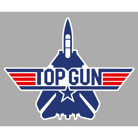 TOP GUN  Sticker vinyle laminé