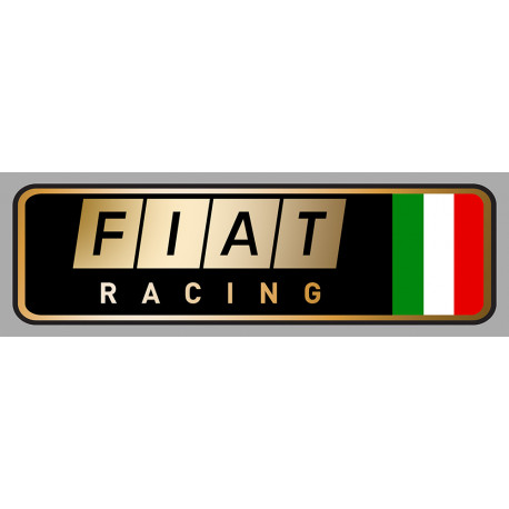 FIAT RACING Sticker droit vinyle laminé