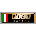 FIAT RACING Sticker gauche vinyle laminé