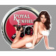 ROYAL ENFIELD Sexy Pin Up Right laminated decal