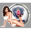 SCANIA Pin Up Sexy gauche Sticker vinyle laminé