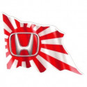 HONDA Flag Sticker gauche vinyle laminé