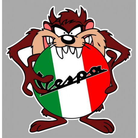 VESPA TAZ " I "  laminated decal