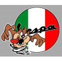 VESPA left TAZ laminated decal