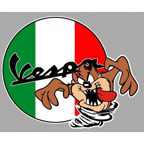 VESPA right TAZ laminated decal