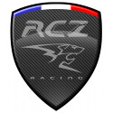 PEUGEOT RCZ  RACING right laminated decal ( optical illusion )