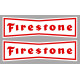 FIRESTONE  paire Sticker vinyle laminé