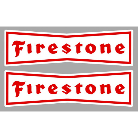 FIRESTONE  paire Sticker vinyle laminé