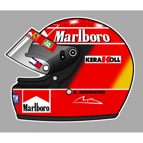 Michael SCHUMACHER left Helmet laminated decal