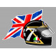 Barry SHEENE right Flag laminated decal