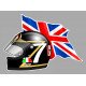 Barry SHEENE left Flag laminated decal