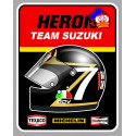 Barry SHEENE left SUZUKI HERON laminated decal