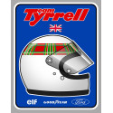 Jackie STEWART TYRELL right  laminated decal