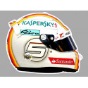 Sebastian VETTEL  right Helmet laminated decal