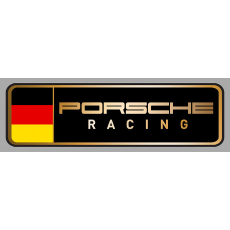 PORSCHE RACING left laminated decal