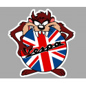 VESPA TAZ " UK " Sticker vinyle laminé