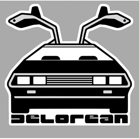 DELOREAN laminated decal