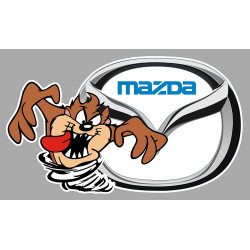 MAZDA left TAZ laminated decal