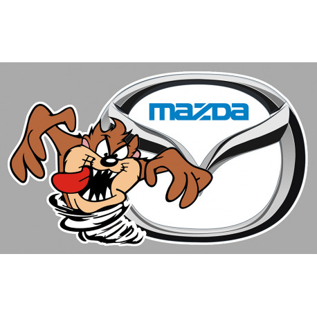 MAZDA left TAZ laminated decal