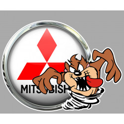 MITSUBISHI Right TAZ laminated decal