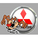 MITSUBISHI left TAZ laminated decal