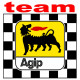 AGIP TEAM Sticker vinyle laminé