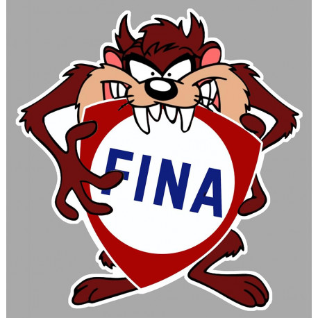 FINA  TAZ  Sticker vinyle laminé