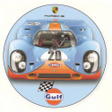 PORSCHE GULF laminated decal