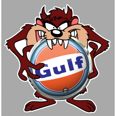 GULF TAZ Sticker vinyle laminé