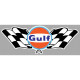 GULF Flags Sticker vinyle laminé