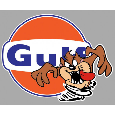 GULF TAZ droit Sticker vinyle laminé