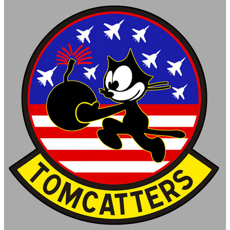 TOMCATTERS Sticker vinyle laminé