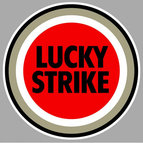 LUCKY STRIKE laminated decal