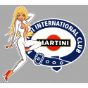 MARTINI Pin Up droite Sticker vinyle laminé